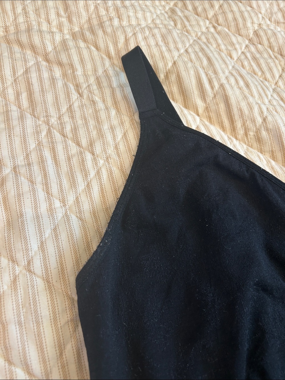 GUC Branwyn Black Wool Essential Busty Bra Bralette with Adjustable Straps - Picture 6 of 15